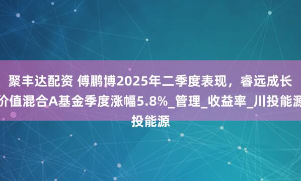 聚丰达配资 傅鹏博2025年二季度表现，睿远成长价值混合A基金季度涨幅5.8%_管理_收益率_川投能源