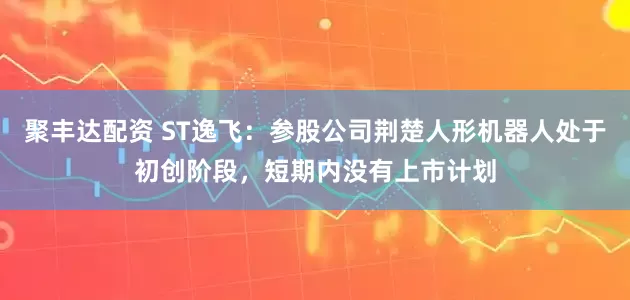 聚丰达配资 ST逸飞：参股公司荆楚人形机器人处于初创阶段，短期内没有上市计划